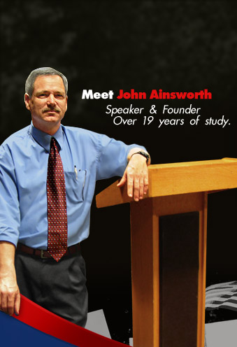 Meet John Ainsworth. Speaker and Founder, Over 19 years of study.